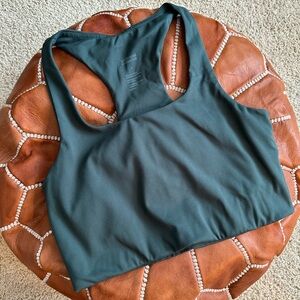 Girlfriend Collective Paloma Racerback Bra in Moss. Worn 2x, washed accordingly.